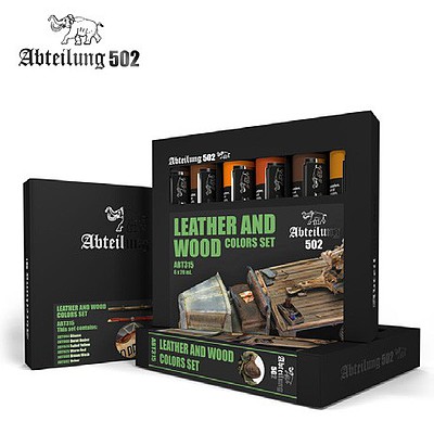 Abteilung Leather & Wood Oil Paint Set (6 Colors) 20ml Tubes Hobby and Model Paint #315
