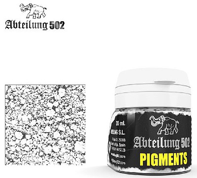 Abteilung Weathering Pigment Ashes White 20ml Bottle Hobby and Model Paint #p22