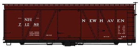 Accurail 36 Fowler Wood Boxcar New Haven #71289 HO Scale Model Train Freight Car Kit #1174