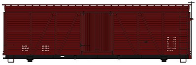 Accurail 36 Fowler Wood Boxcar Data Mineral HO Scale Model Train Freight Car Kit #1198