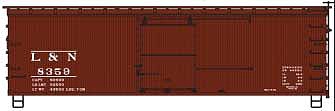 Accurail 36 Double Sheathed Wood Boxcar L&N #8359 HO Scale Model Train Freight Car Kit #1305