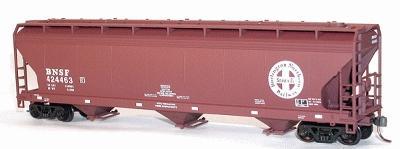 Accurail 47 3-Bay Covered Hopper Burlington Northern Santa Fe HO Scale Model Train Freight Car #2049
