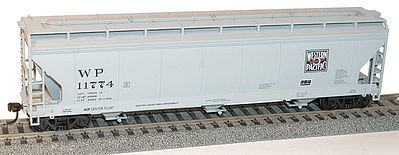 Accurail 3-Bay Center-Flow Covered Hopper Kit Western Pacific HO Scale Model Train Freight Car #2104