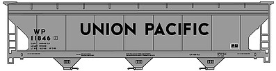 Accurail 47 ACF Covered Hopper Union Pacific WP #11846 HO Scale Model Train Freight Car Kit #2106