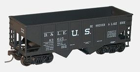 Accurail 55-Ton 2-Bay Hopper Kit Bessemer & Lake Erie #43625 HO Scale Model Train Freight Car #2426