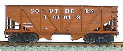 Accurail 55-Ton Wood Side Twin Hopper - Southern (Oxide) HO Scale Model Train Freight Car #2711
