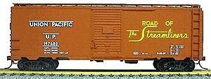 Accurail 40 Single-Door Steel Boxcar Kit Union Pacific HO Scale Model Train Freight Car #3504