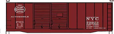 Accurail 40 Double-Door Boxcar - Kit - New York Central HO Scale Model Train Freight Car #36031