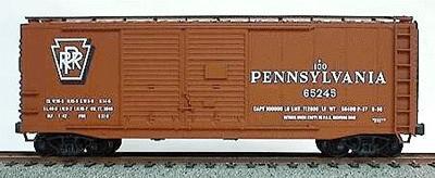 Accurail 40 AAR Double-Door Boxcar Kit Pennsylvania Railroad HO Scale Model Train Freight Car #3604