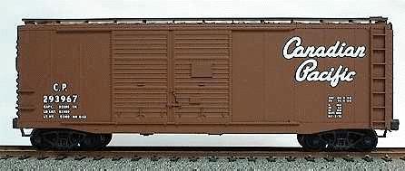 Accurail 40 AAR Double-Door Boxcar Kit Canadian Pacific HO Scale Model Train Freight Car #3606