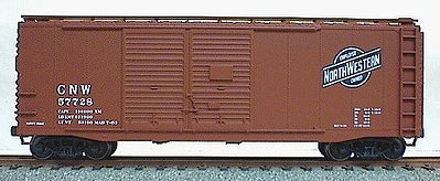 Accurail 40 Double-Door Boxcar Kit Chicago & North Western HO Scale Model Train Freight Car #3612