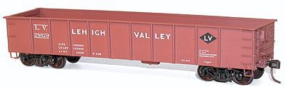 Accurail 41 Steel Gondola - Kit (Plastic) - Lehgh Valley #28560 HO Scale Model Train Freight Car #3746