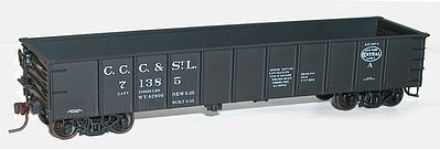 Accurail 41 Steel Gondola - Kit - Big Four CCC&StL HO Scale Model Train Freight Car #3752