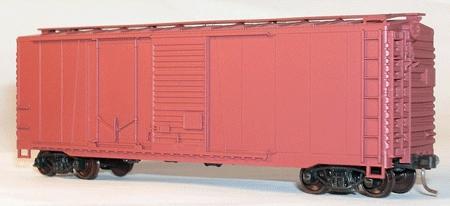Accurail 40 Combination Door Steel Boxcar Kit Undecorated HO Scale Model Train Freight Car #3800