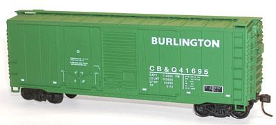 Accurail 40 Combination Door Steel Boxcar Kit C,B&Q #41695 HO Scale Model Train Freight Car #3813
