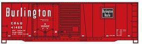 Accurail Burlington CB&Q 40' Combo Door Boxcar HO Scale Model Train Freight Car #3816