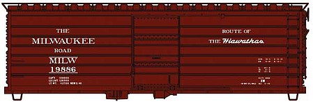 Accurail 40 Steel Single Door Rib Side Boxcar Kit Hiawathas HO Scale Model Train Freight Car #3991