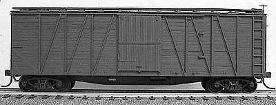Accurail 40 Wood 8-Panel Outside-Braced Boxcar Kit Undecorated HO Scale Model Train Freight Car #4100