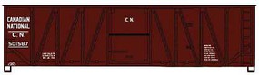 Accurail 40' Wood 8-Panel Outside-Braced Boxcar kit CN #501587 HO Scale Model Train Freight Car #4121