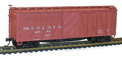 Accurail 40 Single Sheath Wood Boxcar kit Pennsylvania #45983 HO Scale Model Train Freight Car #4327