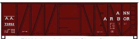 Accurail 40' Single Sheath Wood Boxcar kit Ann Arbor #73852