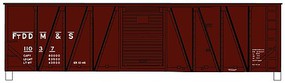Accurail 40' OB Wood Boxcar FDDM&S Kit