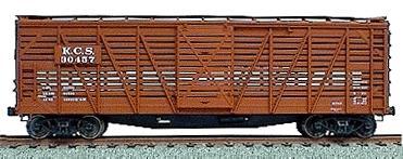 Accurail 40 Wood Stock Car - Kit (Plastic) Kansas City Southern HO Scale Model Train Freight Car #4718