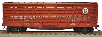 Accurail 40 Wood Stock Car Pennsylvainia RR HO Scale Model Train Freight Car #4722