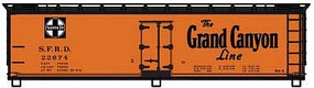 Accurail 40' Wood Reefer kit Santa Fe Grand Canyon Line #22674 HO Scale Model Train Freight Car #48153
