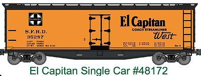 Accurail 40 Wood Reefer - Kit - Santa Fe #35302 HO Scale Model Train Freight Car #48172