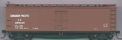 Accurail 40 Wood Reefer - Plastic Kit - Canadian Pacific HO Scale Model Train Freight Car #4822