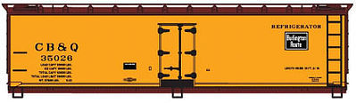 Accurail 40 Wood Reefer Chicago, Burlington, & Quincy HO Scale Model Train Freight Car #4903