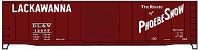 Accurail 50' Single-Door Riveted-Side Boxcar Kit DL&W #12057 HO Scale Model Train Freight Car #50101