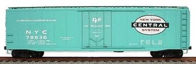 Accurail 50 Plug-Door Riveted Boxcar - Kit New York Central HO Scale Model Train Freight Car #5108