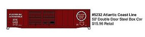 Accurail 50' AAR Dbl Door Riveted Boxcar Kit Atlantic Coast Line