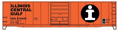 Accurail Illinois Central Gulf 50 Steel Riveted Boxcar Kit HO Scale Model Train Freight Car #5505