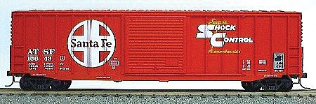Accurail 50 Exterior Post Boxcar - Kit Santa Fe (Mineral Red) - HO Scale Model Train Freight Car #5601