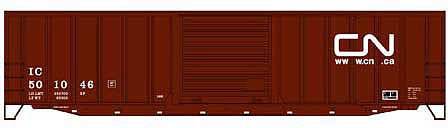Accurail 50 Exterior Post Welded Side Steel Boxcar Kit CN/IC HO Scale Model Train Freight Car #5662
