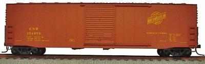Accurail 50 Welded Sliding-Door Boxcar Kit Chicago & NW HO Scale Model Train Freight Car #5710