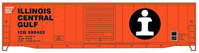 Accurail 50 Welded Steel Boxcar Illinois Central Gulf HO Scale Model Train Freight Car #5722