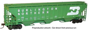 Accurail PS 4750 3-Bay Covered Hopper kit Burlington Northern HO Scale Model Train Freight Car #65021