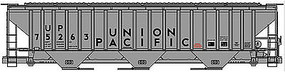 Accurail Pullman Standard 4750 Grain Hopper Union Pacific HO Scale Model Train Freight Car #6505