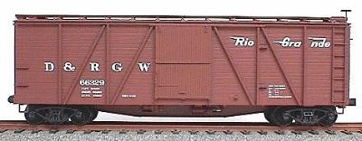 Accurail 40' 6-Panel Outside Braced Wood Boxcar D&RGW HO Scale Model ...