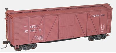 Accurail 40 6-Panel Outside Braced Wood Boxcar Kit New Haven HO Scale Model Train Freight Car #7019