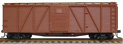 Accurail 40 Wood 6-Panel Outside-Braced Boxcar Kit Undecorated HO Scale Model Train Freight Car #7100