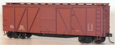 Accurail 40 Single-Sheathed 6-Panel Wood Boxcar Kit Data Only HO Scale Model Train Freight Car #7298