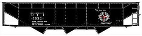 Accurail 70-Ton Offset-Side 3-Bay Hopper Kit D,T,& Ironton HO Scale Model Train Freight Car #7544