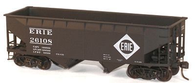 Accurail 50-Ton Offset-Side Twin Hopper Kit Erie HO Scale Model Train Freight Car #7717