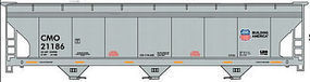 ACF 47' 3-Bay Center-Flow Covered Hopper Union Pacific