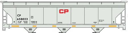 Accurail ACF 3-Bay Covered Hopper kit Canadian Pacific Single HO Scale Model Train Freight Car #81261